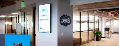 Using Digital Signage to Elevate the Workplace Experience at Pax8