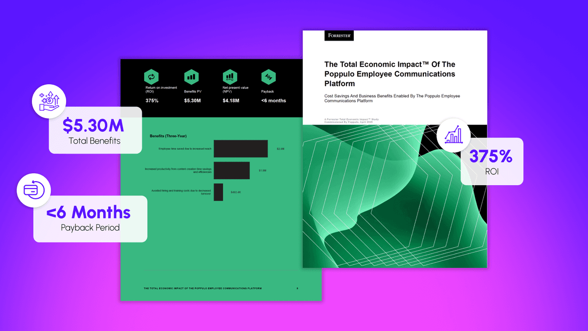 The Total Economic Impact™ of Poppulo