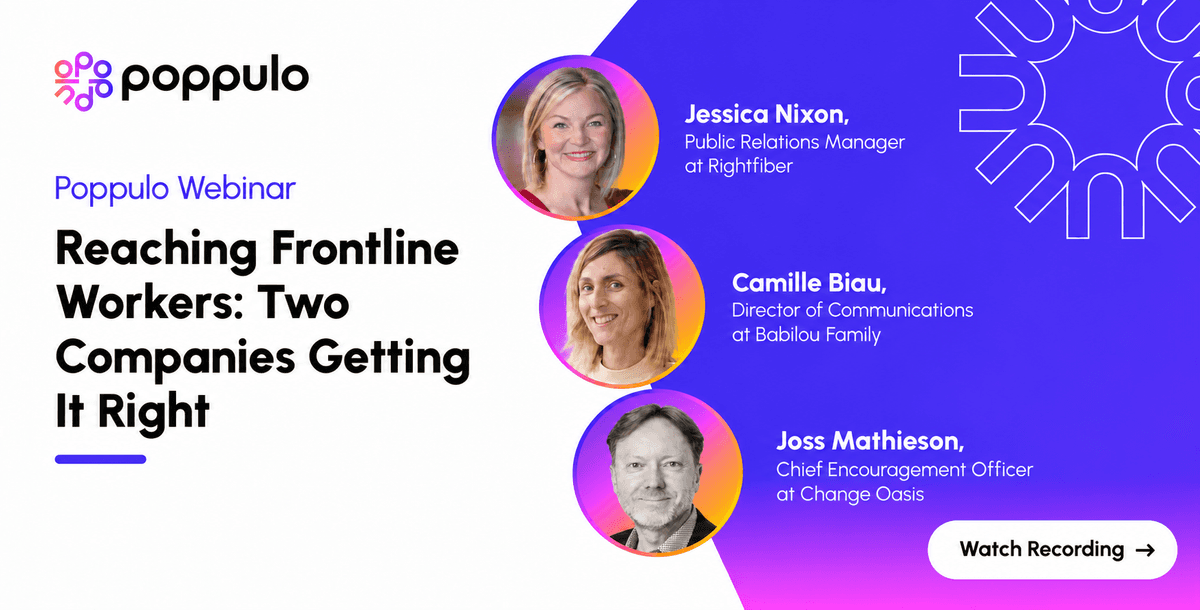 Reaching Frontline Workers: Two Companies Getting It Right