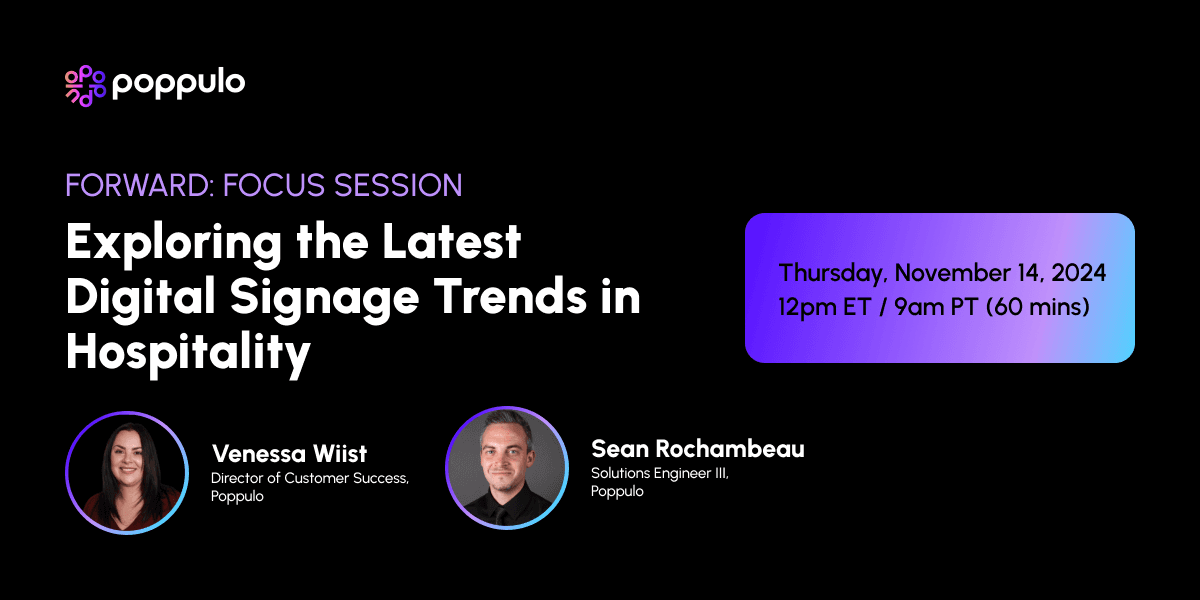 Exploring the Latest Digital Signage Trends in Hospitality